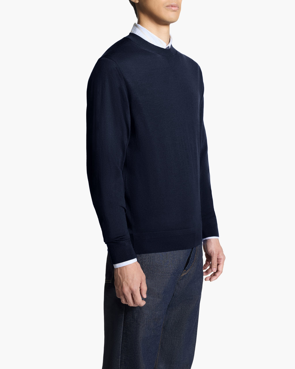 HOYT NAVY SWEATER