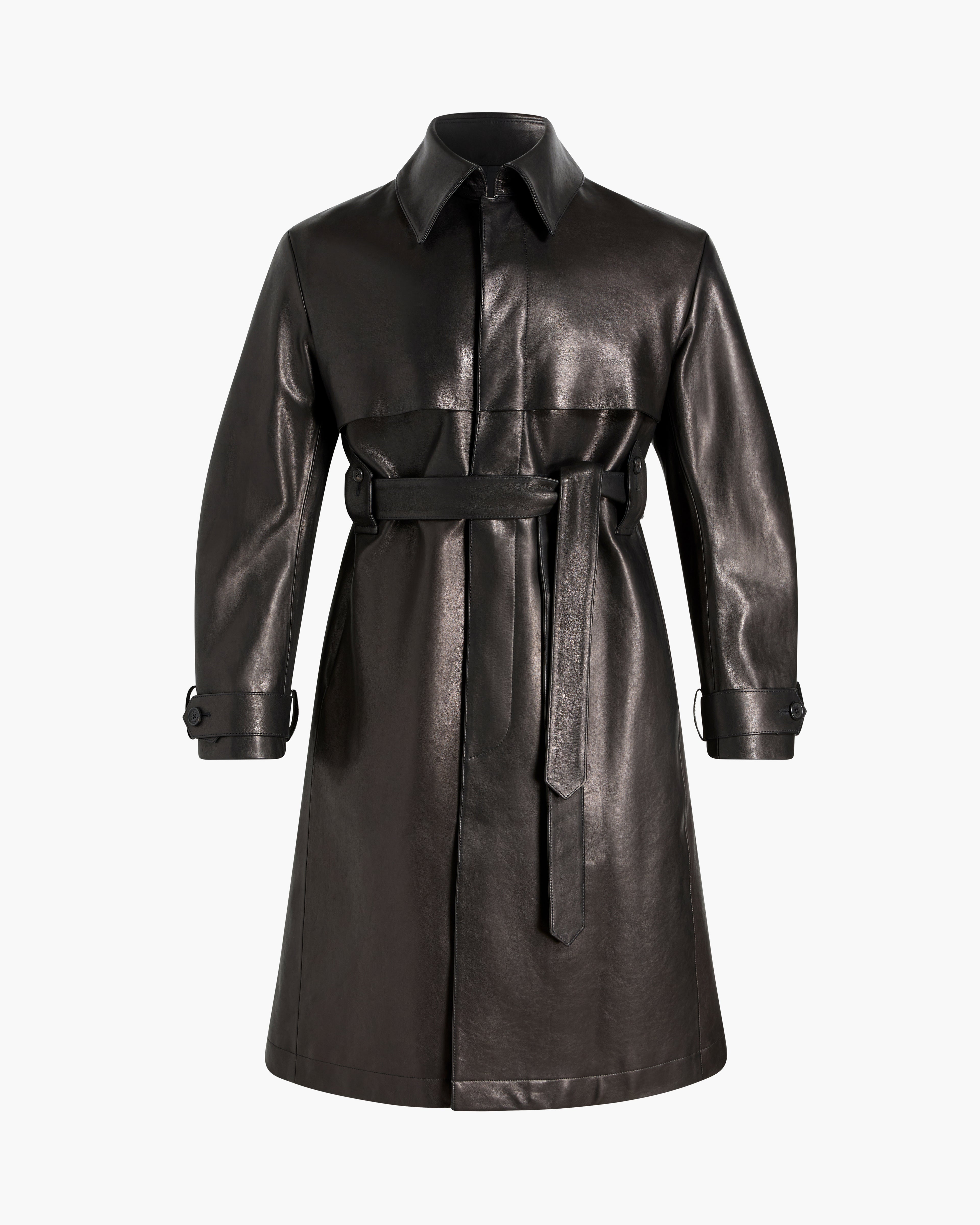 LAFAYETTE LEATHER TRENCH