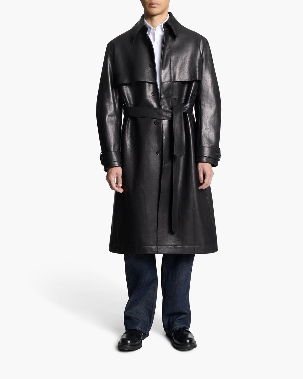 LAFAYETTE LEATHER TRENCH