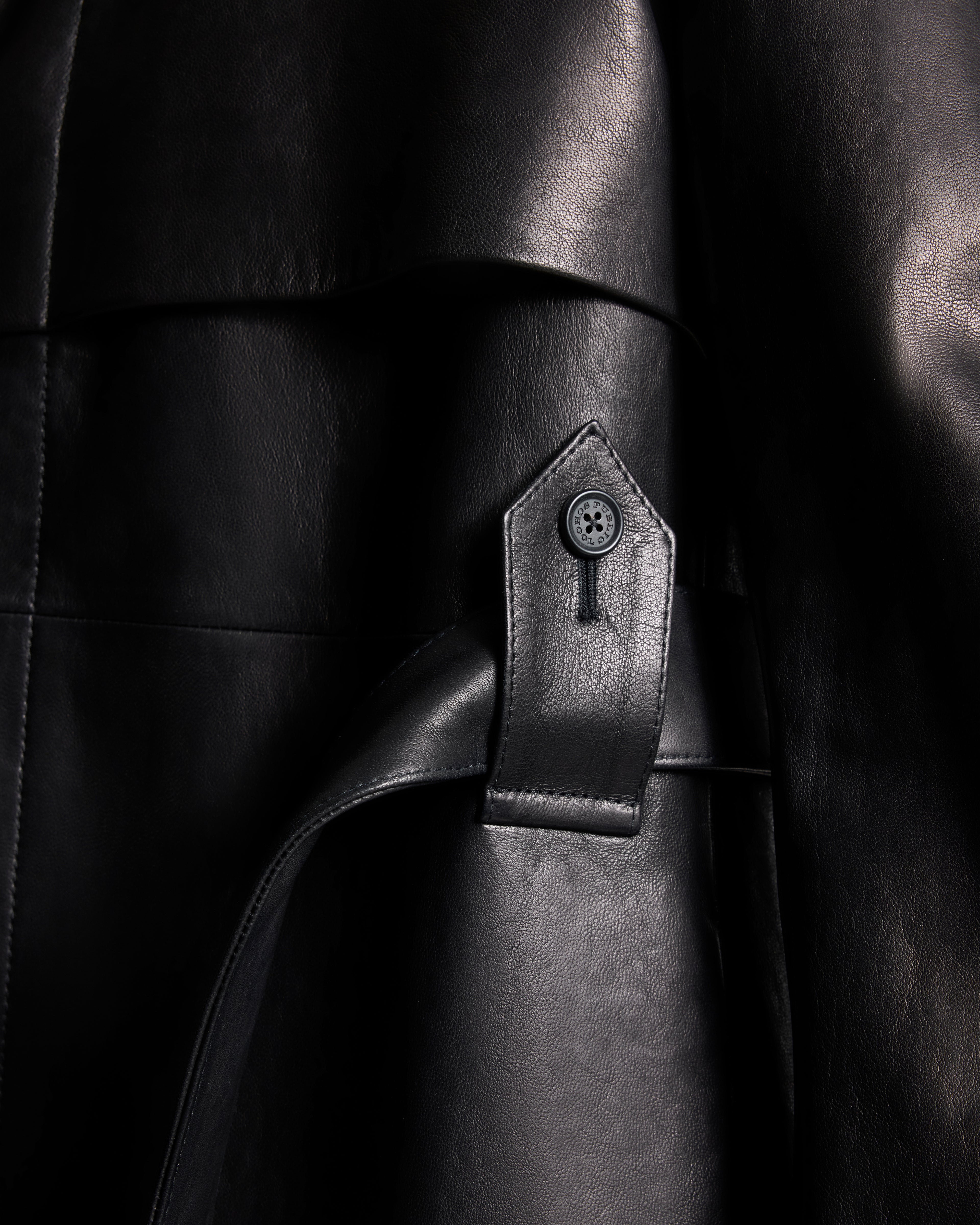 LAFAYETTE LEATHER TRENCH