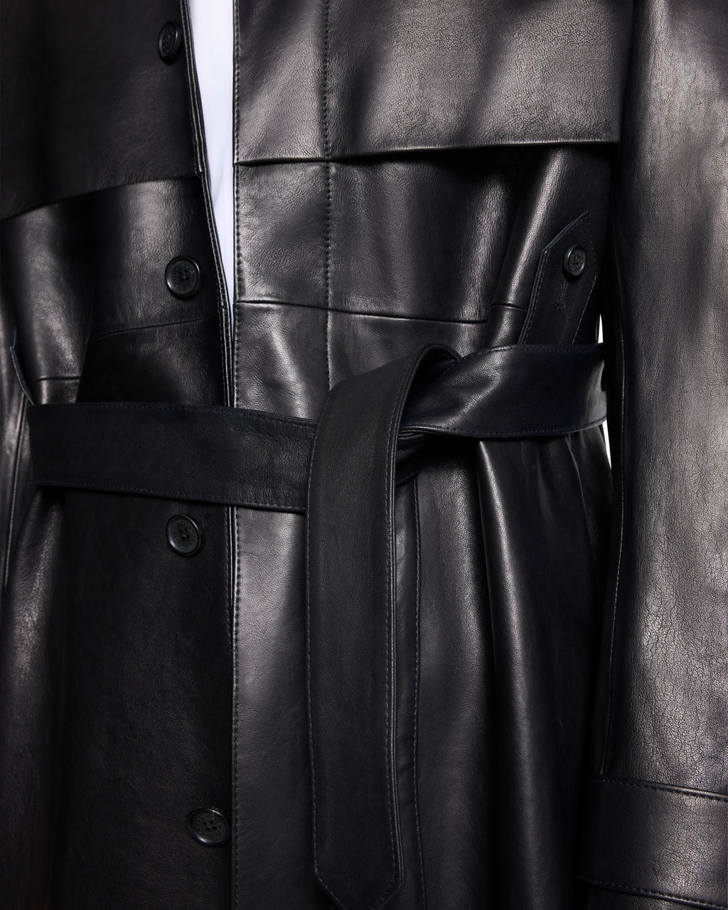 LAFAYETTE LEATHER TRENCH