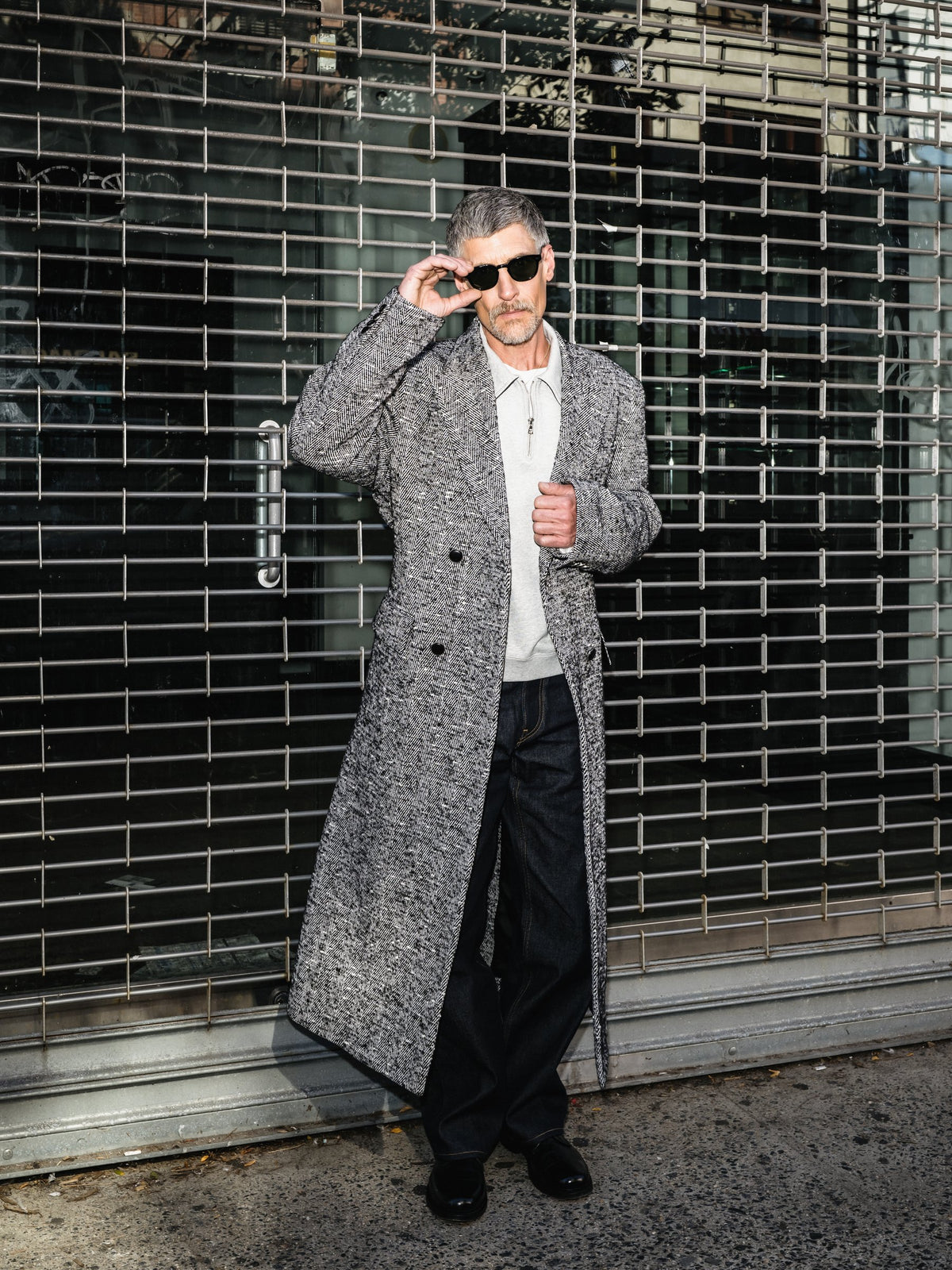 Public School A/W 26 editorial, Steinway Herringbone Coat